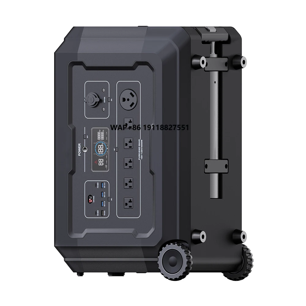 

S5 Best High Capacity 4000W 5000W Power Station Solar Generator US Plug Outdoor Power Bank