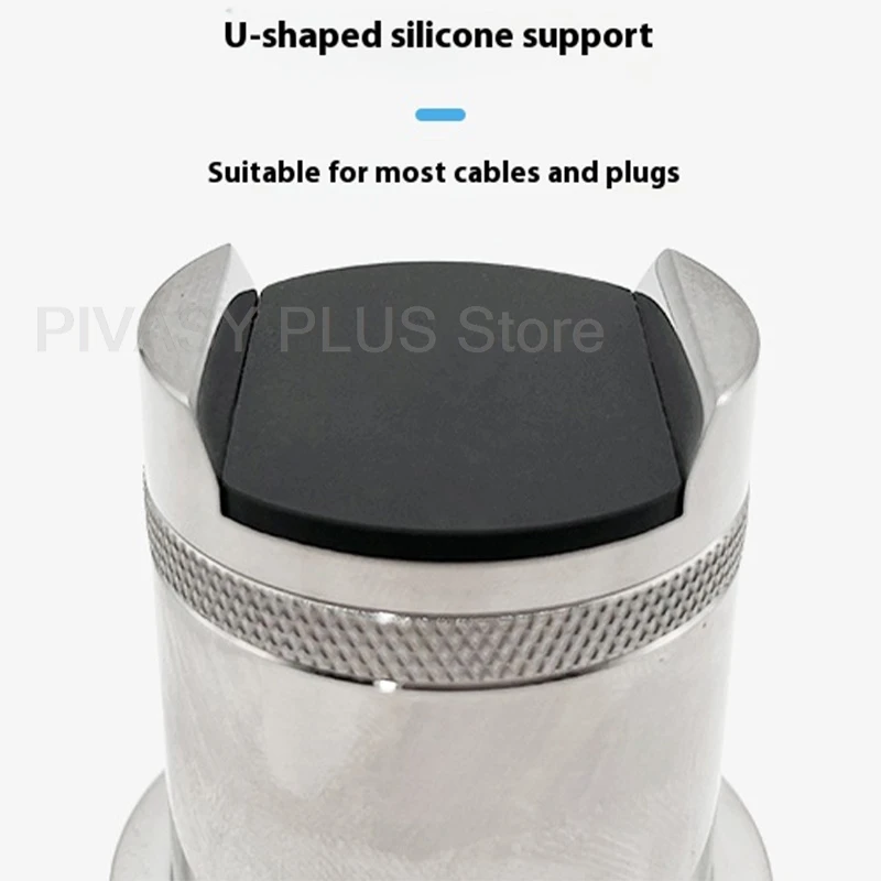 Регулируемая по высоте подставка для кабеля 30-113 мм, 304 SUS, стойка для аудио проводов с антивибрационным силиконовым держателем динамика для домашнего кинотеатра
