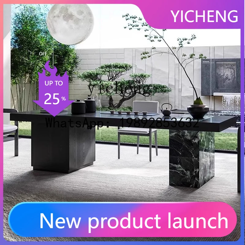 

X7 Light Luxury Modern High-End Feel Living Room New Chinese Style Black Italian Minimalist Solid Wood