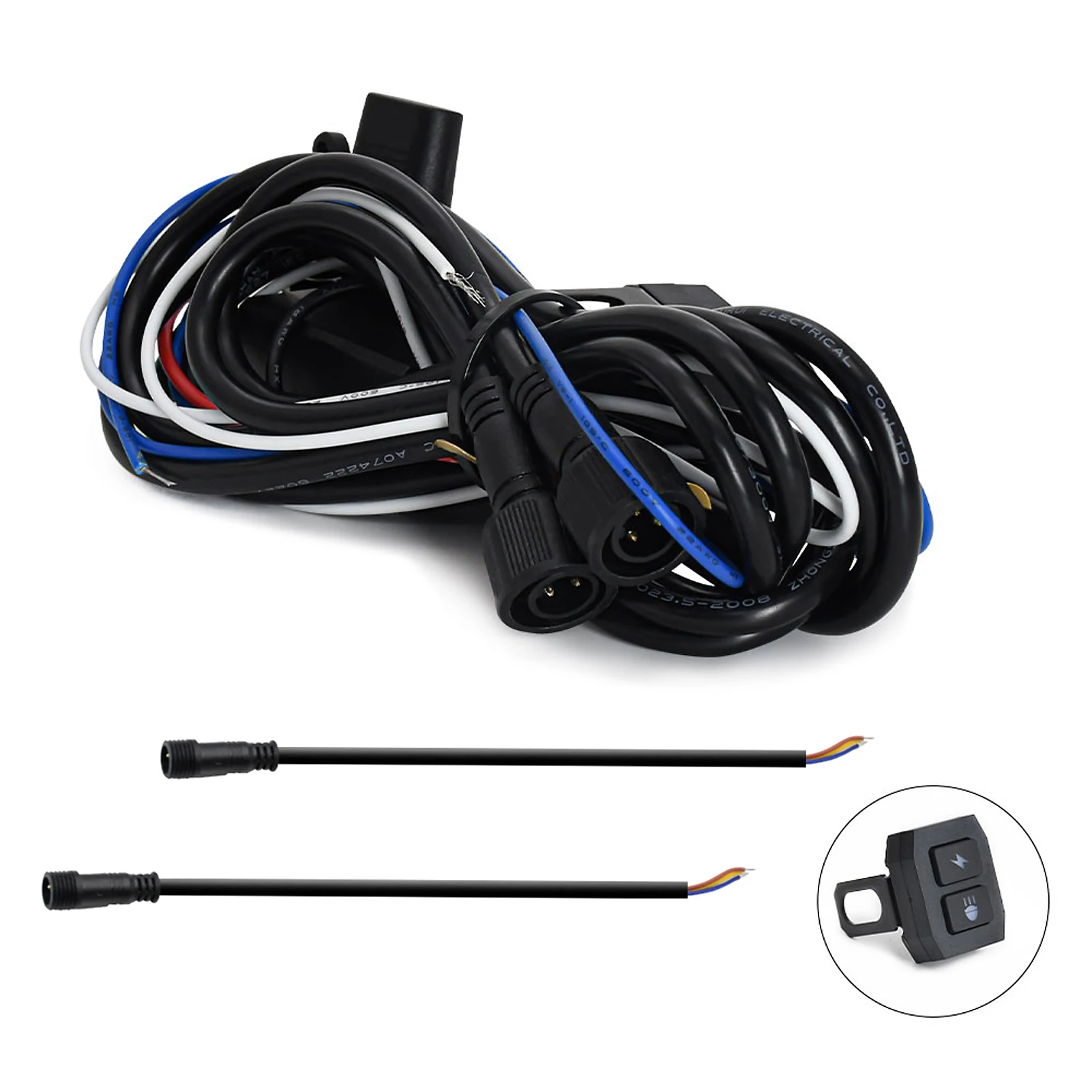 

LED Light Wiring Harness Kit Spot Lights Wiring On Off Motorcycle High Low Beam Wiring Kit Motorcycle Wiring Harness Kit