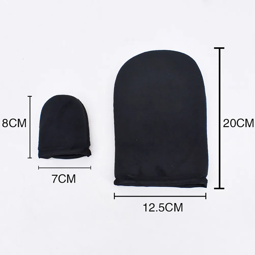 2Pcs Self Tanning Mitt Black Soft Lightweight Gloves Makeup Sunscreen Hand Protection Breathable Sponge Gloves for Women Girls