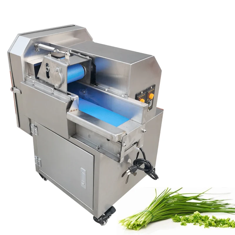 Commercial Electric Vegetable Slicer Shredder Cut Into Segments Potatoes Cucumbers Celery Chives Radishes Scallions Cutting Mach