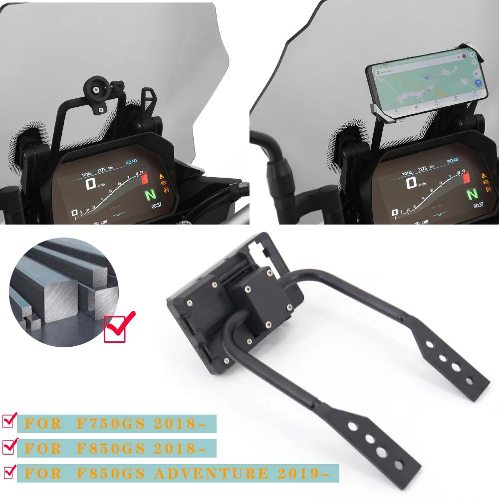 

For BMW F850GS Adventure F 850 GS F750GS Motorcycle windshield Stand Holder Phone Mobile Phone GPS Navigation Plate Bracket