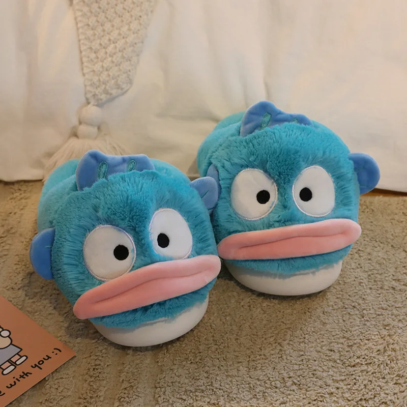 Clown Fish Cotton Slippers Are Non Slip Warm And Comfortable With Fuzzy Fur They Are Suitable For Indoor Couples And Families