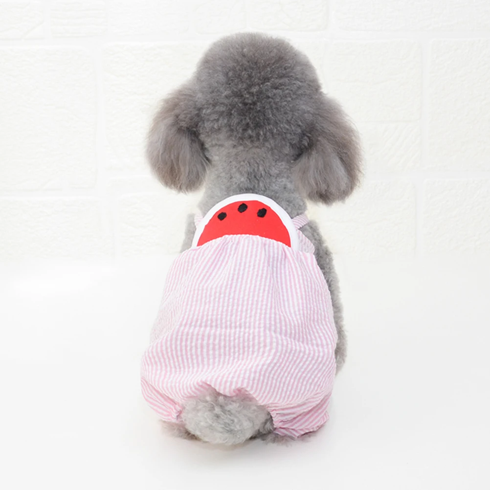 

Watermelon Suspender Pants Party Dog Dress Cloth Pet Sling Costume Clothes Small