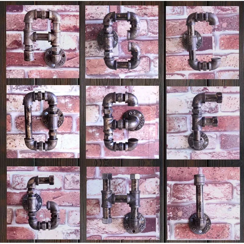 Industrial Metal Alphanumeric Wall Art 3D Iron Sign Creative Home Decor for Cafe Bar Living Room Vintage Style Wall Hanging