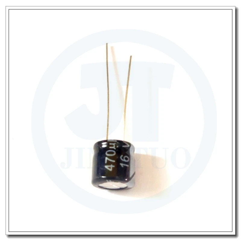 Capacitor eletrolítico de alumínio radial, 470uF16V, 16V470uF, 470MFD, 16WV, 8x7mm, 10 PCes