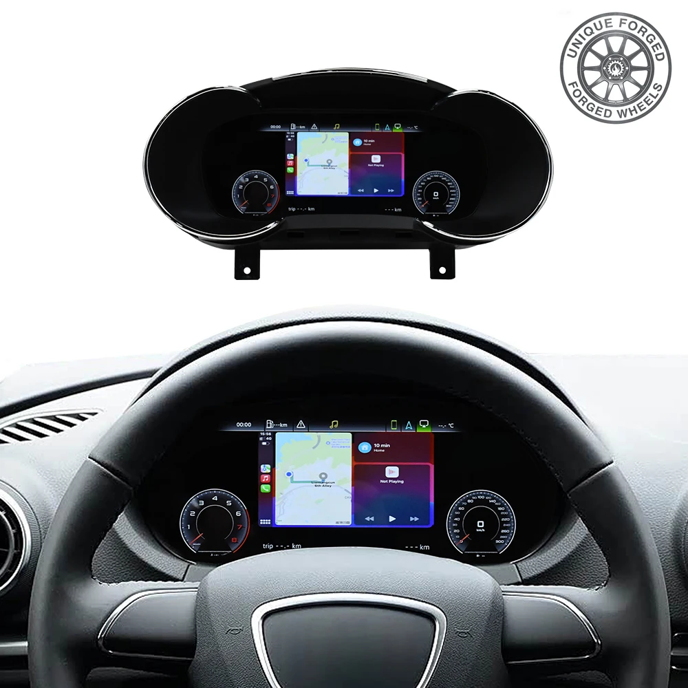 

12.3''LCD Dashboard fori A3 2013-2020 RHD LCD Instrument Cluster Plug and PlayOdometer Virtual Digital Cluster Cockpit