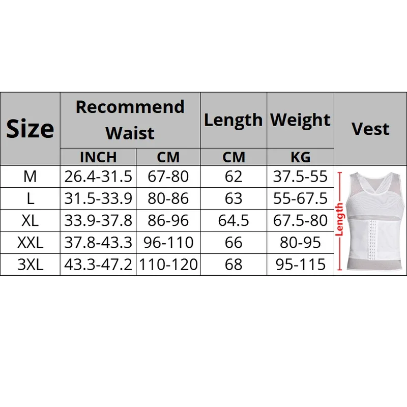 Herren Body Shaper Kompression weste Bauch Shape wear Bauch abnehmen Scheide Gynäkomastie Shaper Korsett Taille Trainer Fajas Tops