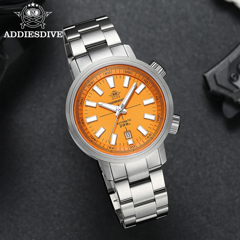

ADDIESDIVE 42mm Diving Watch Men Luxury Sapphire Automatic Wristwatch 316L Stainless Steel 200m Waterproof Super Luminous New