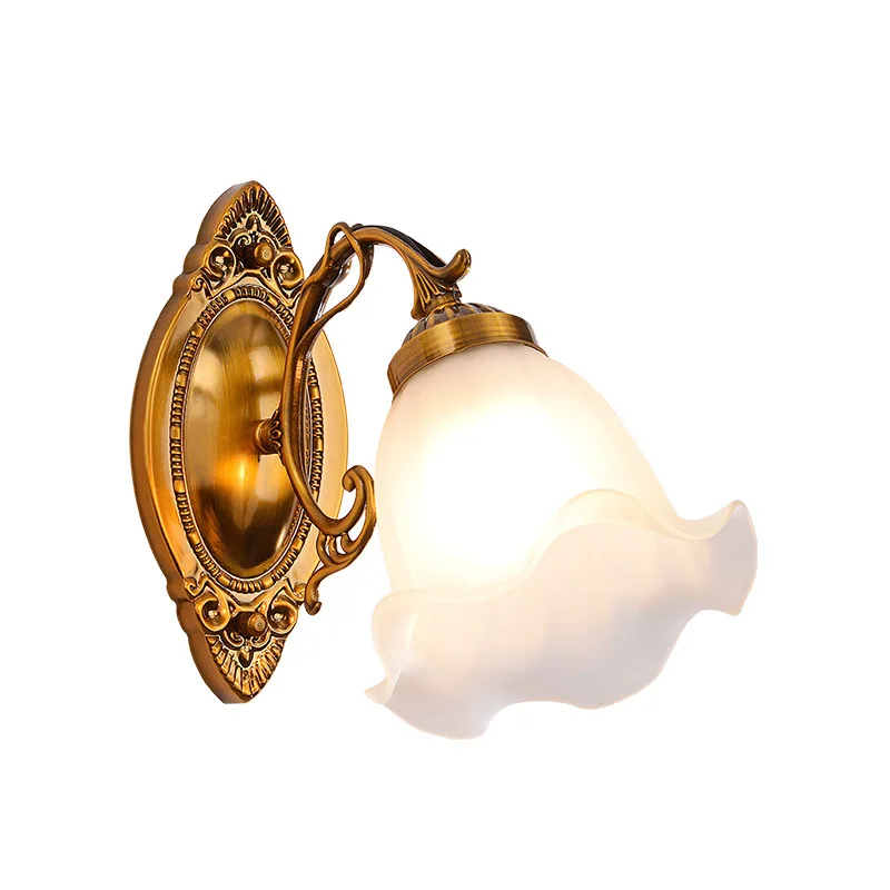 American Retro Style Wall Lamp Modern Living Room Bedside Modern Simple Balcony Corridor Staircase Background LED Wall Lamp