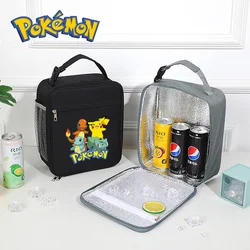 Pokemon Pikachu Portable Lunch Cooler Pack Drink Carrier Insulated Bags Folding Insulation Picnic Food Thermal Bag Delivery Box