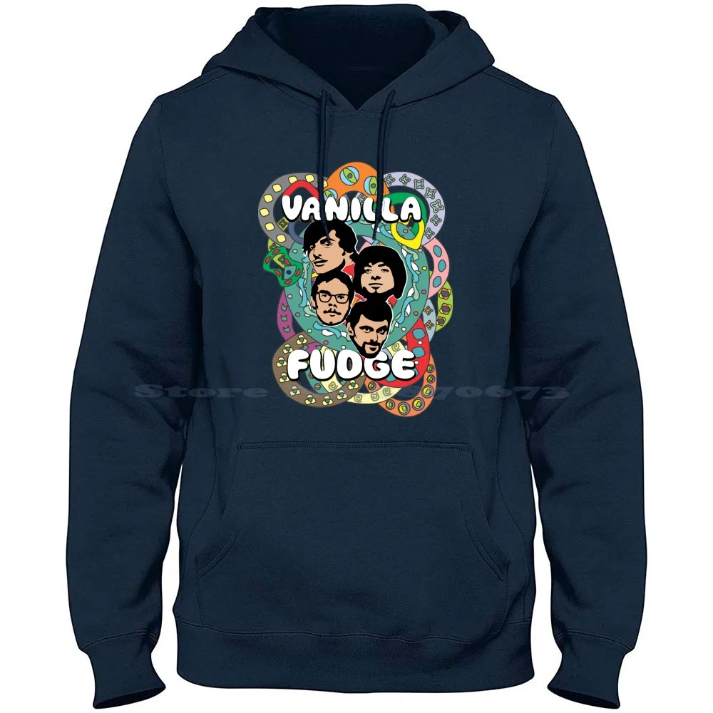 Vanilla Fudge 100% Pure Cotton Hoodie Tshirt Vanilla Fudge Mark Stein Tim Bogert Martell Carmine Appice Psychedelic Acid Keep