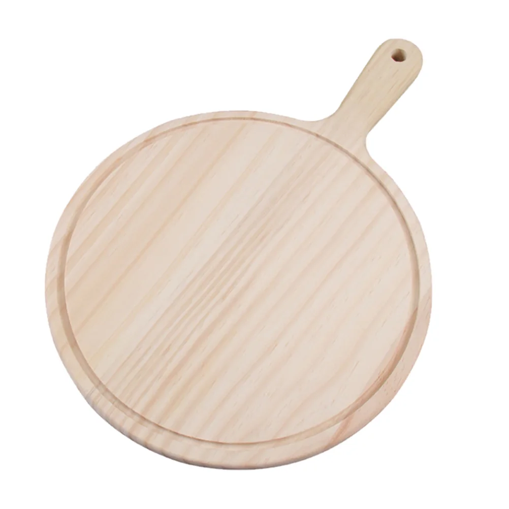 

Plate Round Platter Trays Board Food Storage Tray Wooden Steak Plate Household Sushi Tray Western Serving Wood Food