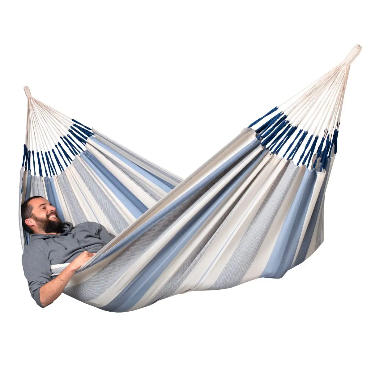 Outdoor Double Hammock Polypropylene UV & Weather Resistant Backyard Patio Sea Salt, Customized