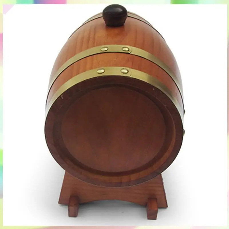 

B23B 3L Wooden Vintage Wood Barrel Timber Wine For Beer Whiskey Rum Brewing Port Hotel Restaurant Decorative Barrel Exhibition D