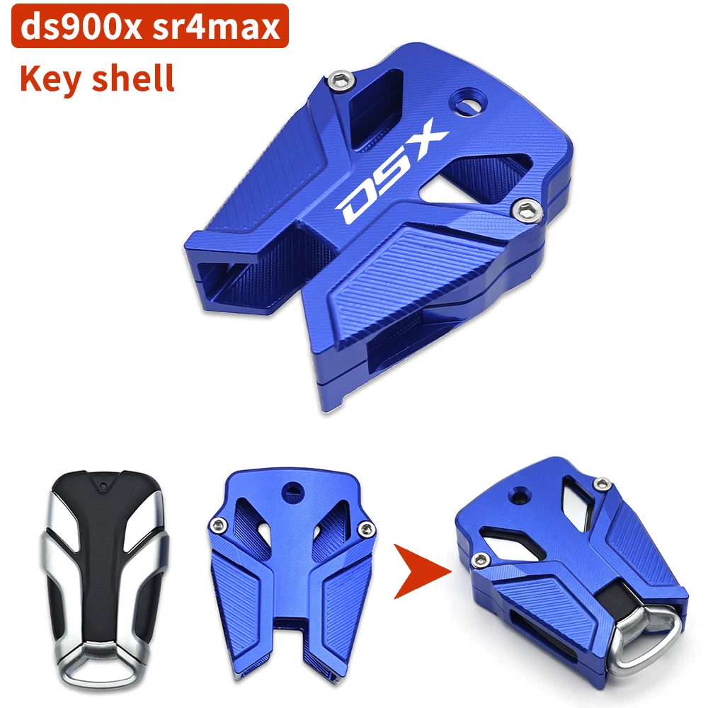 Für DS900X SR4max DSX900 900DSX 900 DSX DS 900 X 2024 2025 Motorrad CNC Schlüsselanhänger-Gehäuse Schlüsselhülle Schlüsselgehäuse DS900X