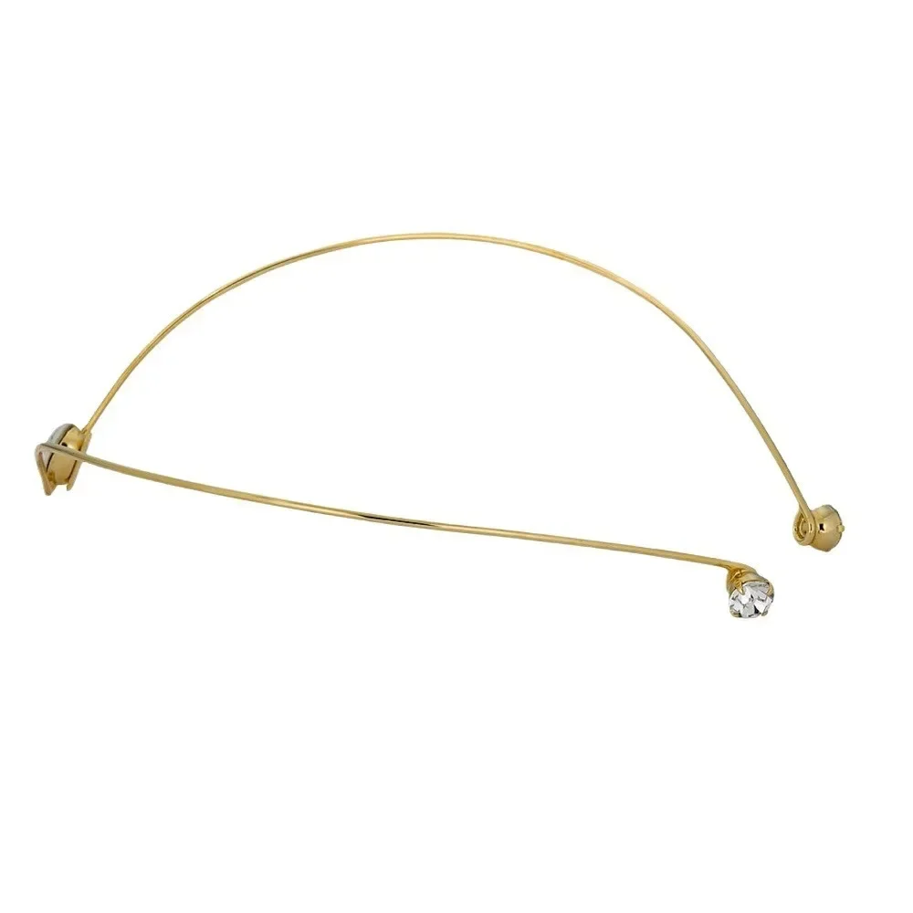 Fashion V Shape Forehead Headband Bohemian Bridal Hair Accessories Simple Water Drop Rhinestone Head Chain Wedding for Women