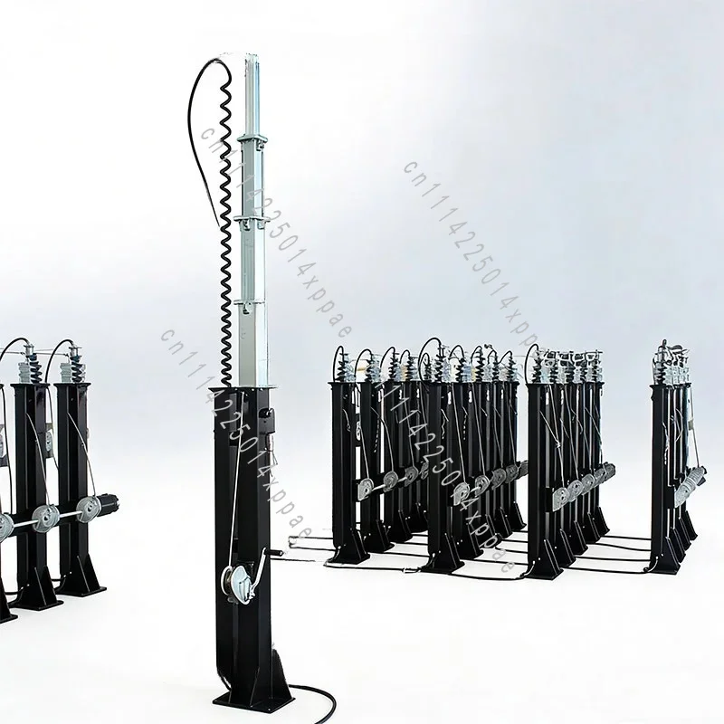 4m 5m 6m 7m 8m 9m 10m 11m 12m Electric/Hand-crank Lifting Mast Multi-section Telescopic Support Pole