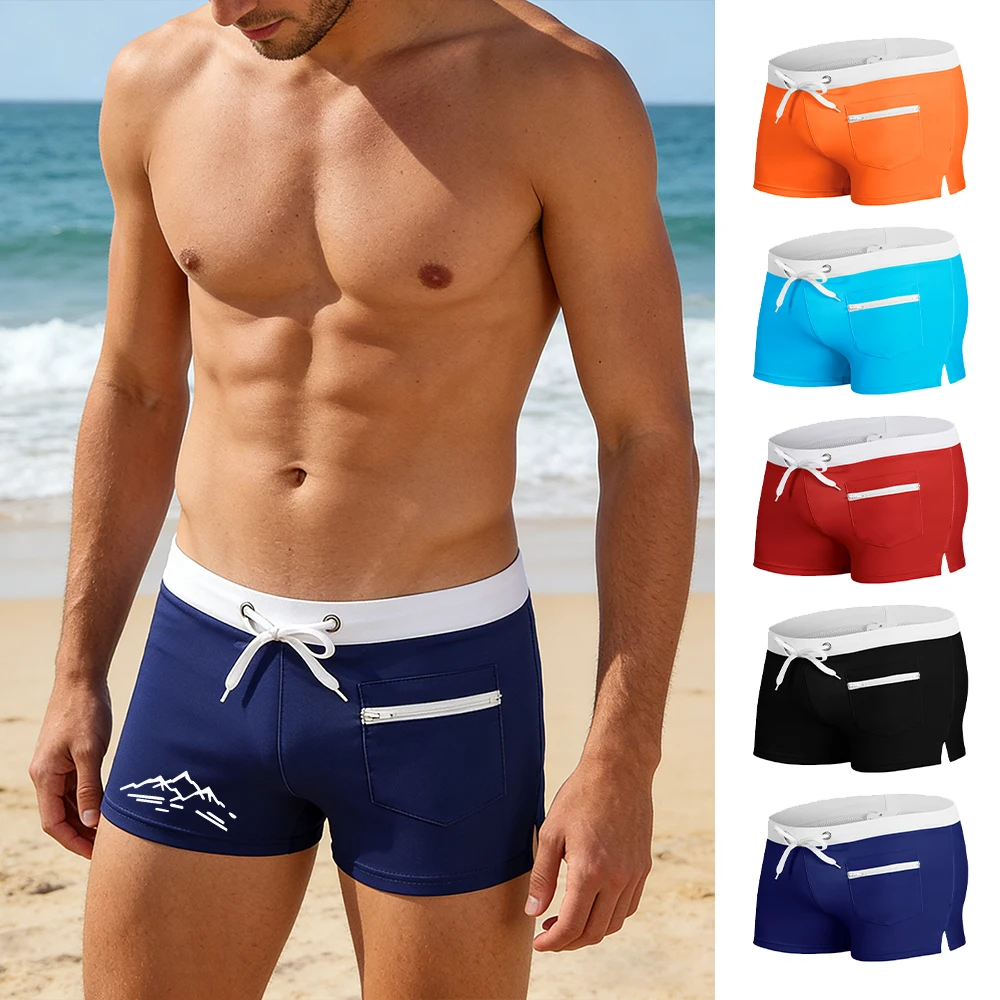 

Men's Casual Printed Swim Trunks With Mesh Lining And Drawstring Comfortable And Breathable Perfect For Summer Beach Wear