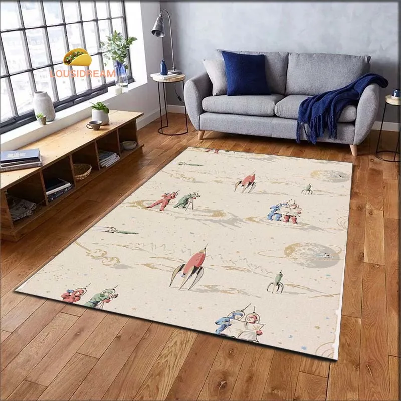 

Antique Print Logo Living Room Bedroom Beautiful Carpet Non-slip Carpet Photography Props Birthday Gift Room Carpet Picnic Rug