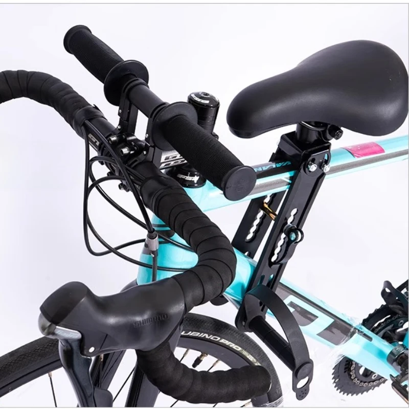 Bicycle Universal Adjustable  Seat Child Saddle Front Frame Safety Handlebar Quick Release  Parent-child Car Riding Accessories