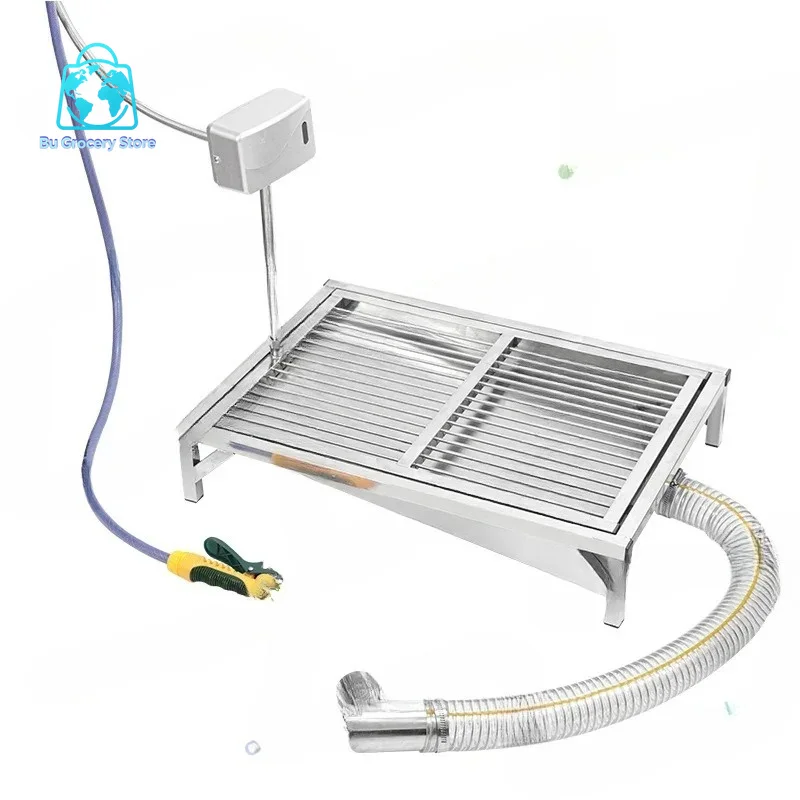 304 Stainless Steel Automatic Flushing Dog Toilet Indoor Straight-Through Sewer Pet Bedpan Urinal Medium And Large Dogs