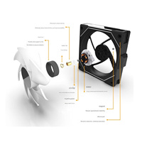 Lian Li UNI FAN SL-INF Reverse Blade Black Single Pack 120 mm RSLIN120-1B