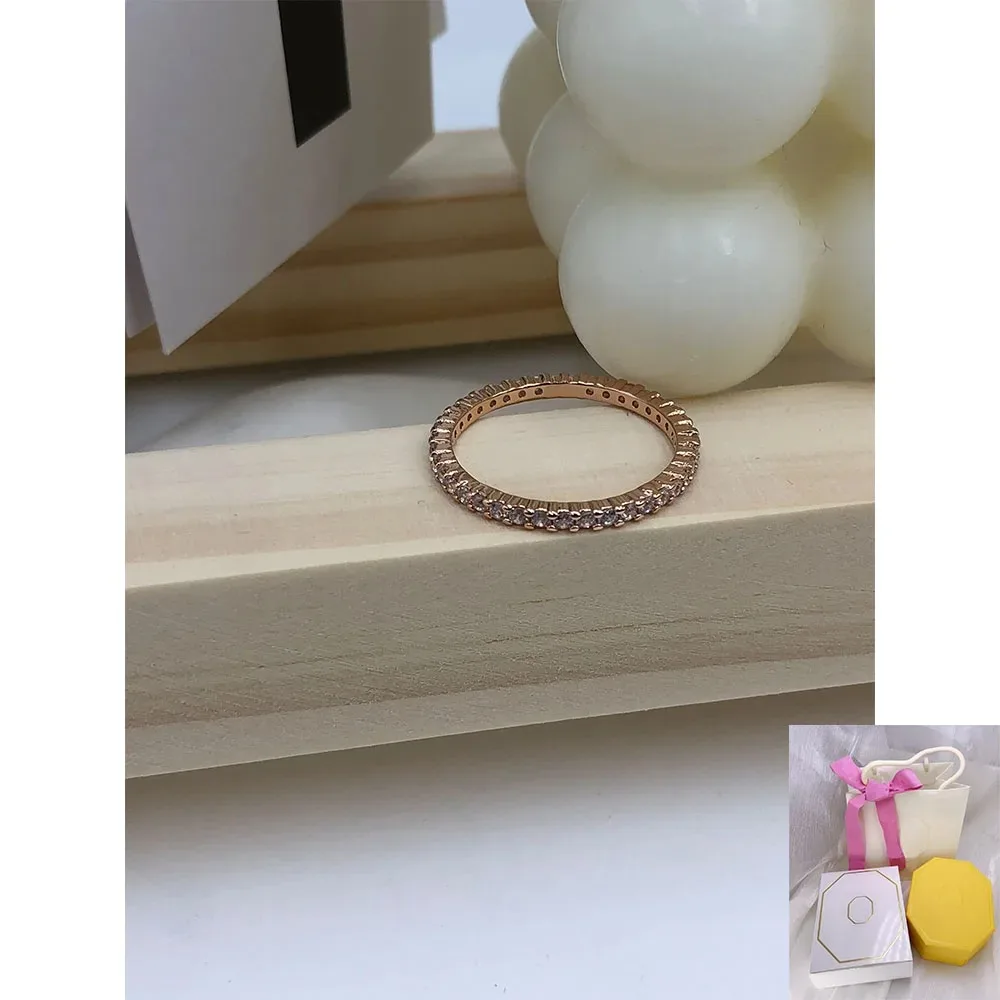 

Новое модное хит продаж, персонализированное кольцо с круглой огранкой Matrix из розового золота, романтический праздничный подарок