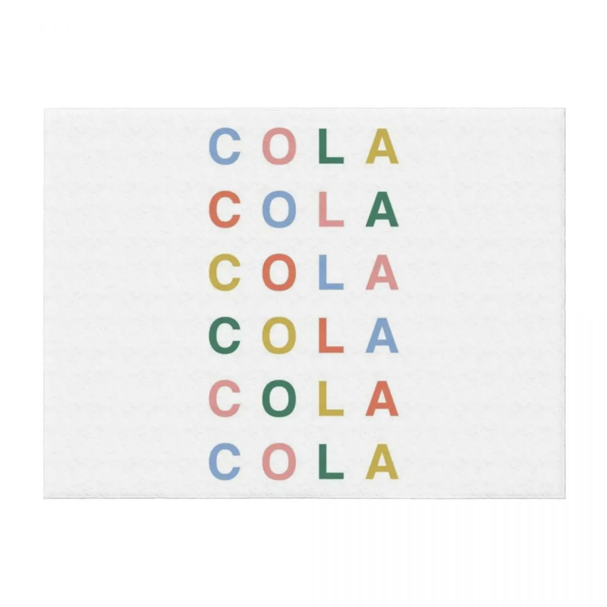 

rainbow cola! Throw Blanket Luxury Designer Decoratives Picnic decorative Blankets