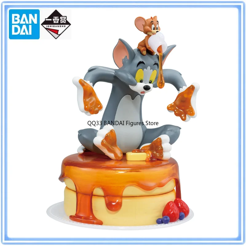 

BANDAI Original Ichiban Kuji Tom and Jerry Syrup Battle Pancake Figures Action Figure Model Desktop Decoration