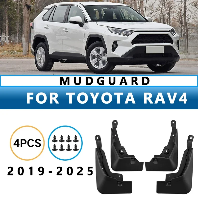 

Mud Flaps Fit for TOYOTA RAV4 2019-2025 2020 2021 2022 2023 Mudguards Tire Fenders Splash Proof Accessories Wheel Guards 4ps