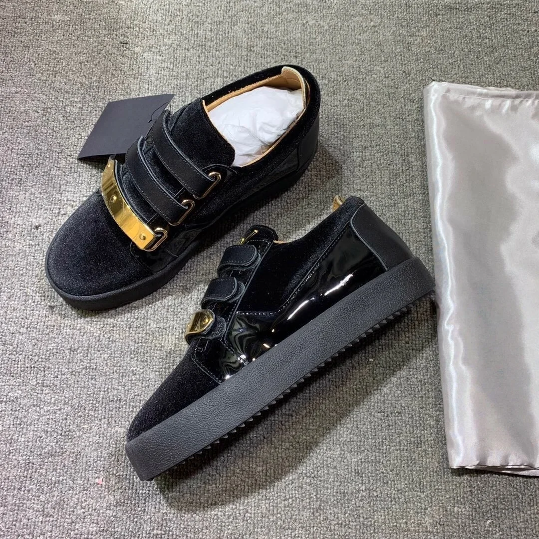 

New Fashion Casual Sneakers for Men Brand Designer Women Tennis shoes Luxury Real Leather GZ Loafers Sports shoes 35-48 G1131