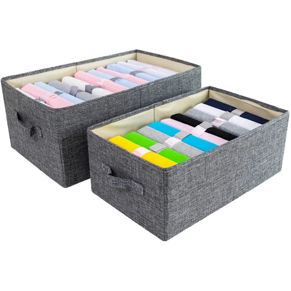 

Clothes Storage Box Wardrobe Bins Fabric Baskets Desktop Organizer For Pens Books Toys Stationery Save Space Keep Tidy Premium