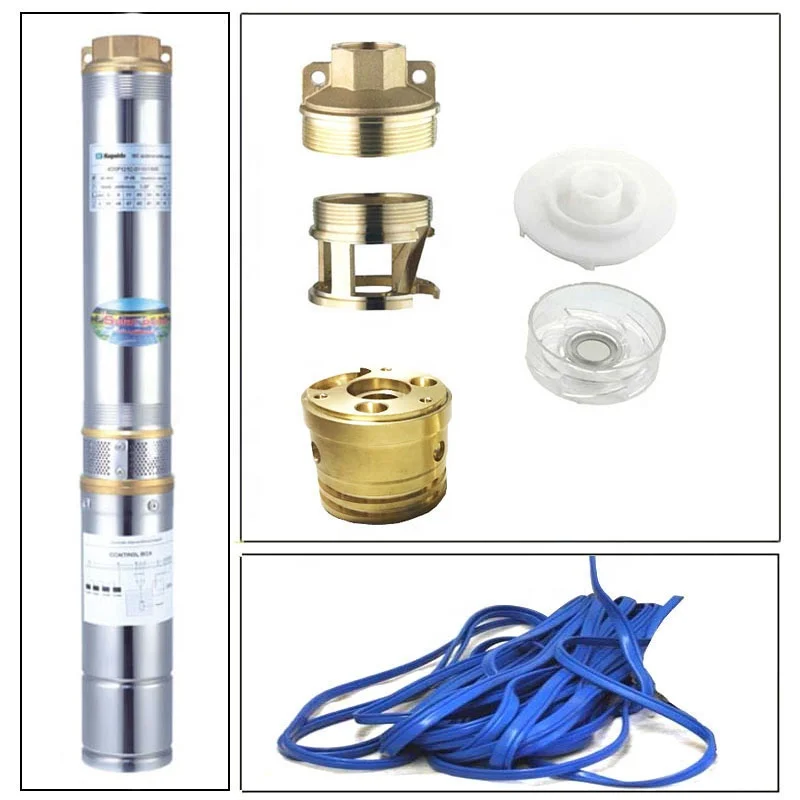 4inch 1500W 110v Energy Saving DC 2HP Solar Powered Submersible Borehole Deep Well Water Pump - Image 3