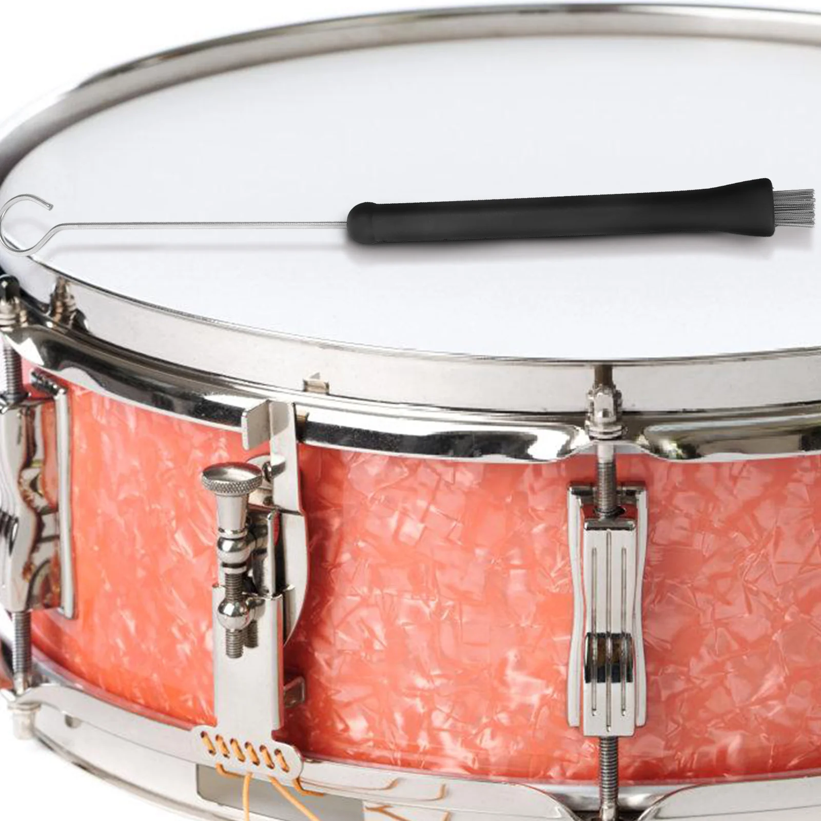 

2pcs Retractable Loop End Steel Wire Brushes 320Mm 130Mm Wire 160Mm Rubber Handle For Metal Drum Lightweight Playing Drum Brush