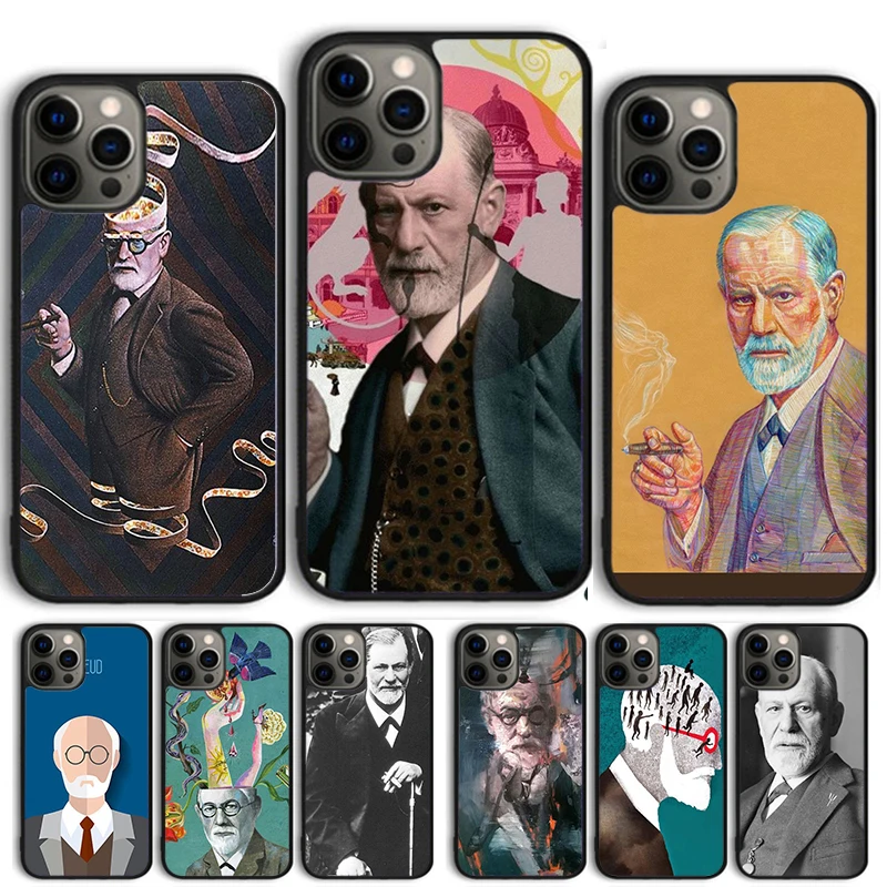 Sigmund Freud Phone Case Cover For iPhone 15 16 11 13 14 Pro Max 12 mini Plus X XS Max XR Fundas