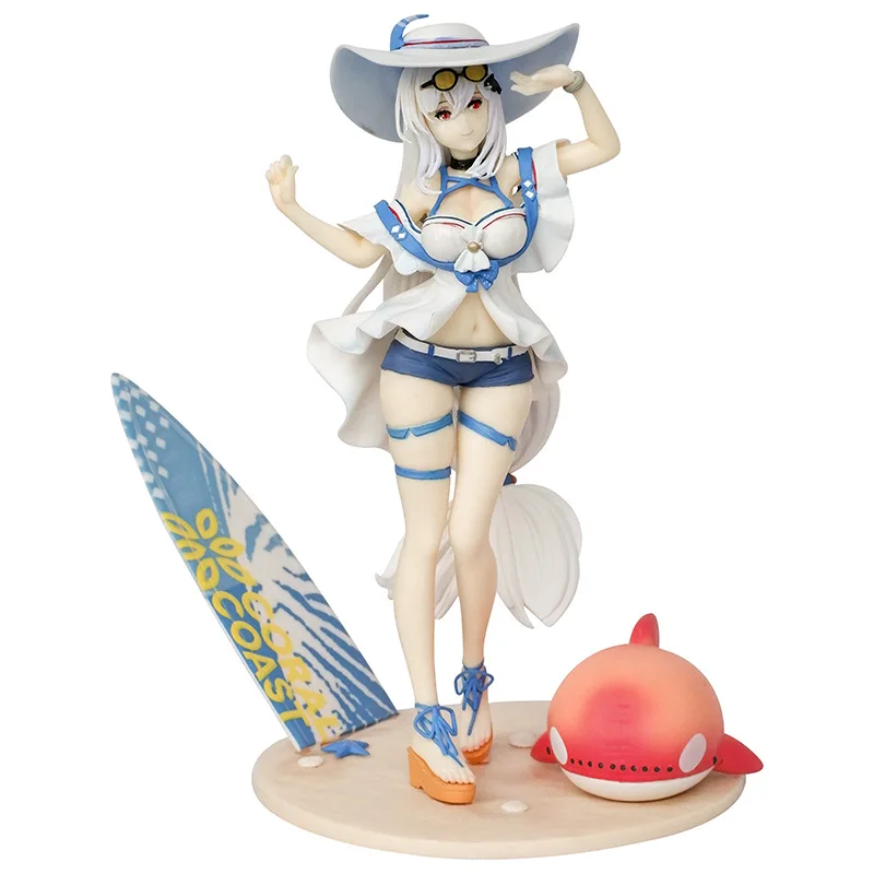 24CM Arknights Skadi Seaside Summer The Corrupting Heart Elite Anime PVC Action Figure ToyS Game Collectible Model Doll