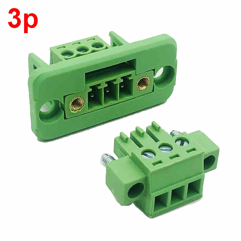 1Set Pitch 3,81mm 2P/3P/4P/5P/6P/8P/9P Steckbare Terminal Block Stecker JM15EDGKM 3,81mm Pitch
