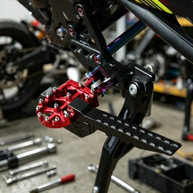

CNC Aluminum Alloy Footpeg Extension Bracket Footrest Pedal Modified Parts For SURRON S X