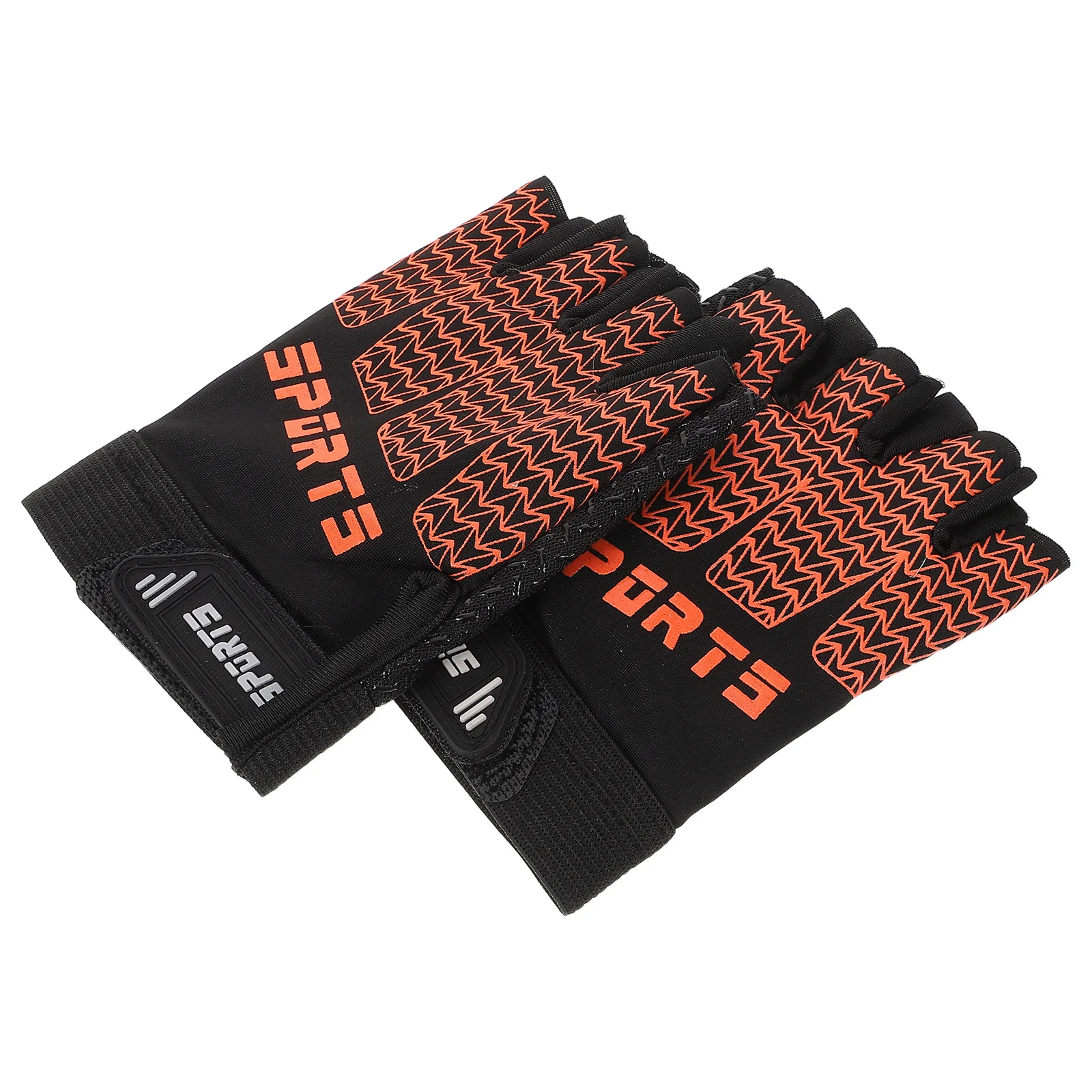 1쌍의 사이클링 장갑 통기성 미끄럼 방지 산악 자전거 보호용 반손가락 자전거 장갑