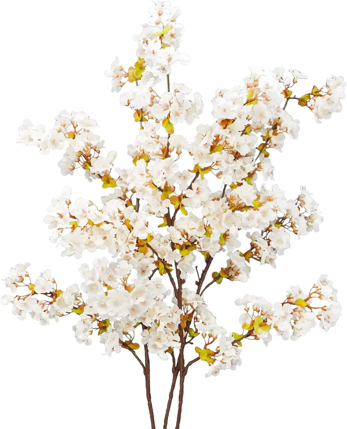 

Fake Plum Blossom Flowers Arrangement for Wedding Home Japanese Decor, Set of 3