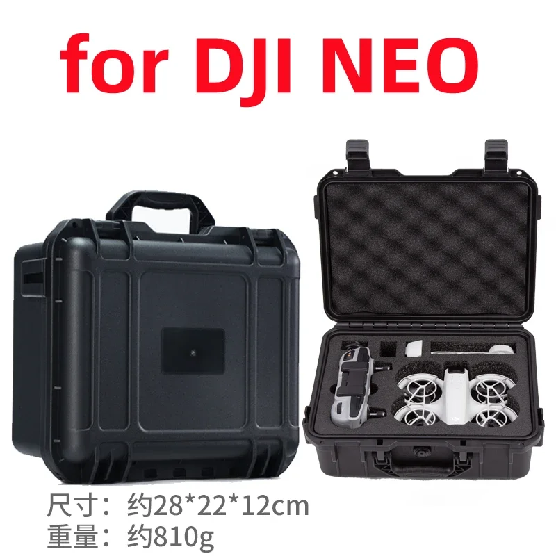 For DJI NEO Explosion-proof Safety Case Foam Liner Shockproof Waterproof Large Capacity Portable Storage Case