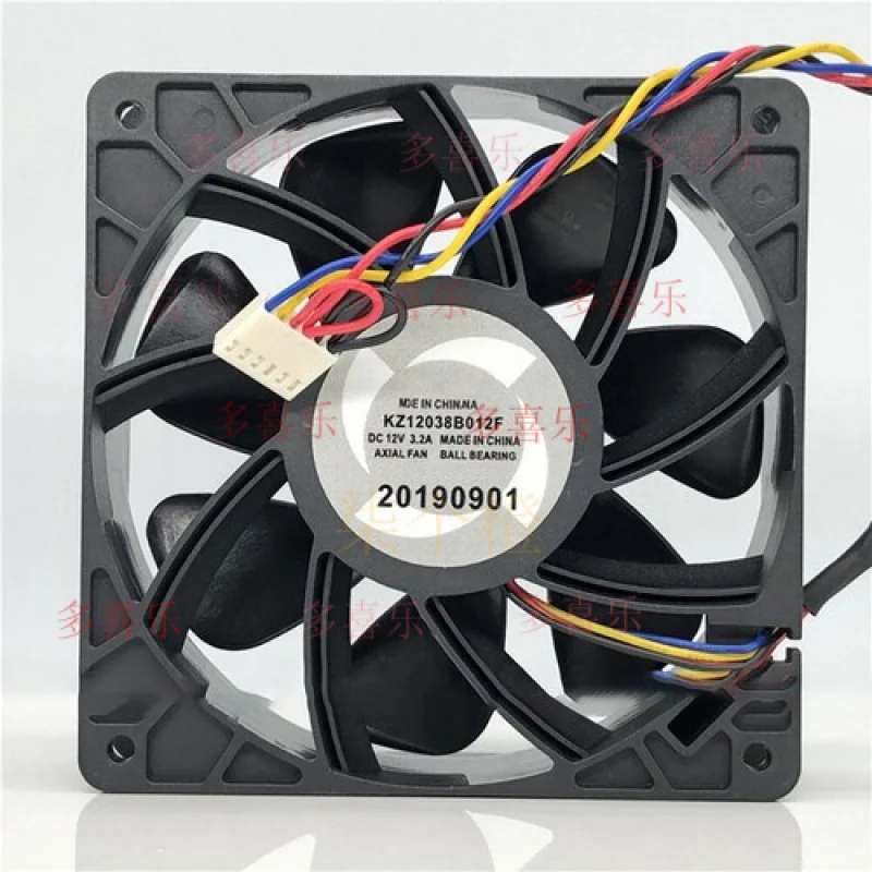 

ZMZM ДЛЯ S7 S9 T2T Высокомощный охлаждающий вентилятор KZ12038B012F 12 В 3,2 А 120*120*38 мм 6 контактов