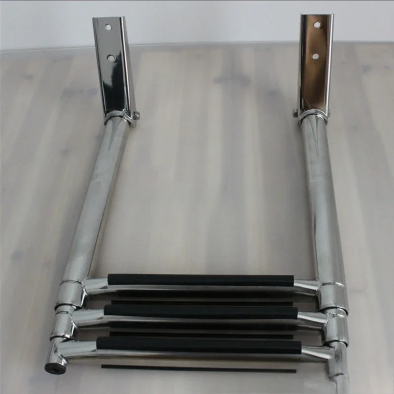

Stainless steel three-section ladder, marine accessories, yacht hardware 316 material marine sewer ladder