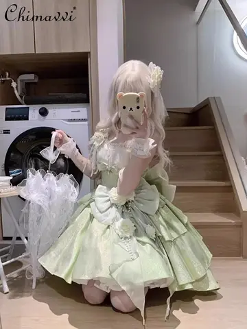 10 best sales grön lolitaklänning - №1
