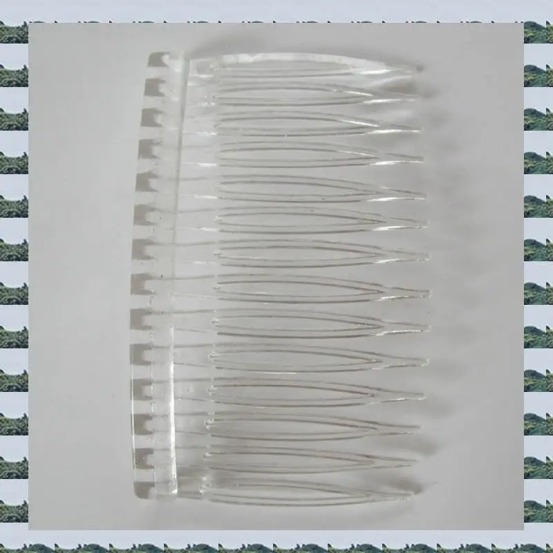

ABQR 40 X Transparent Color Plastic Hair Clips Side Combs Pin Barrettes 70X40mm