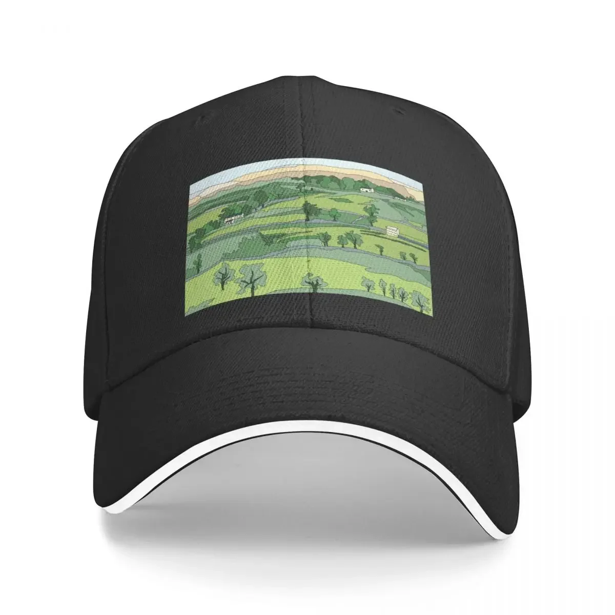 Swaledale, Yorkshire Dales National Park - digital art Baseball Cap Big Size Hat foam party Hat For Girls Men's