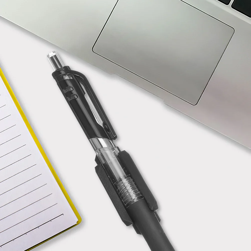 6 قطعة مقاطع القلم سيليكون الذاتي لاصق القلم المشبك مجموعة لمكتب مكتب الفصول الدراسية طالب حامل القلم الرصاص السائبة قلم رصاص حامل مكتب #6