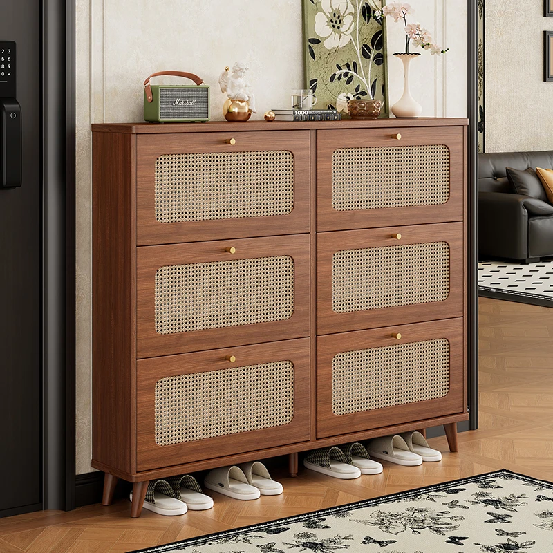 

Korea Dustproof Shoe Cabinet Modern Minimalist Narrow Living Room Shoe Cabinets Storage Wooden Szafka Na Buty Furniture Home